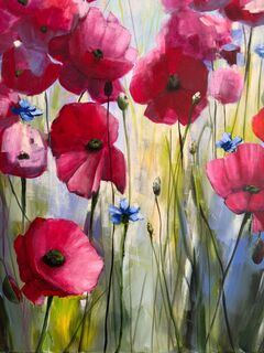 Bild "Poppies Land 11" (2024)