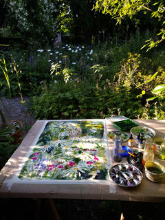 Picture "July garden" (2022)
