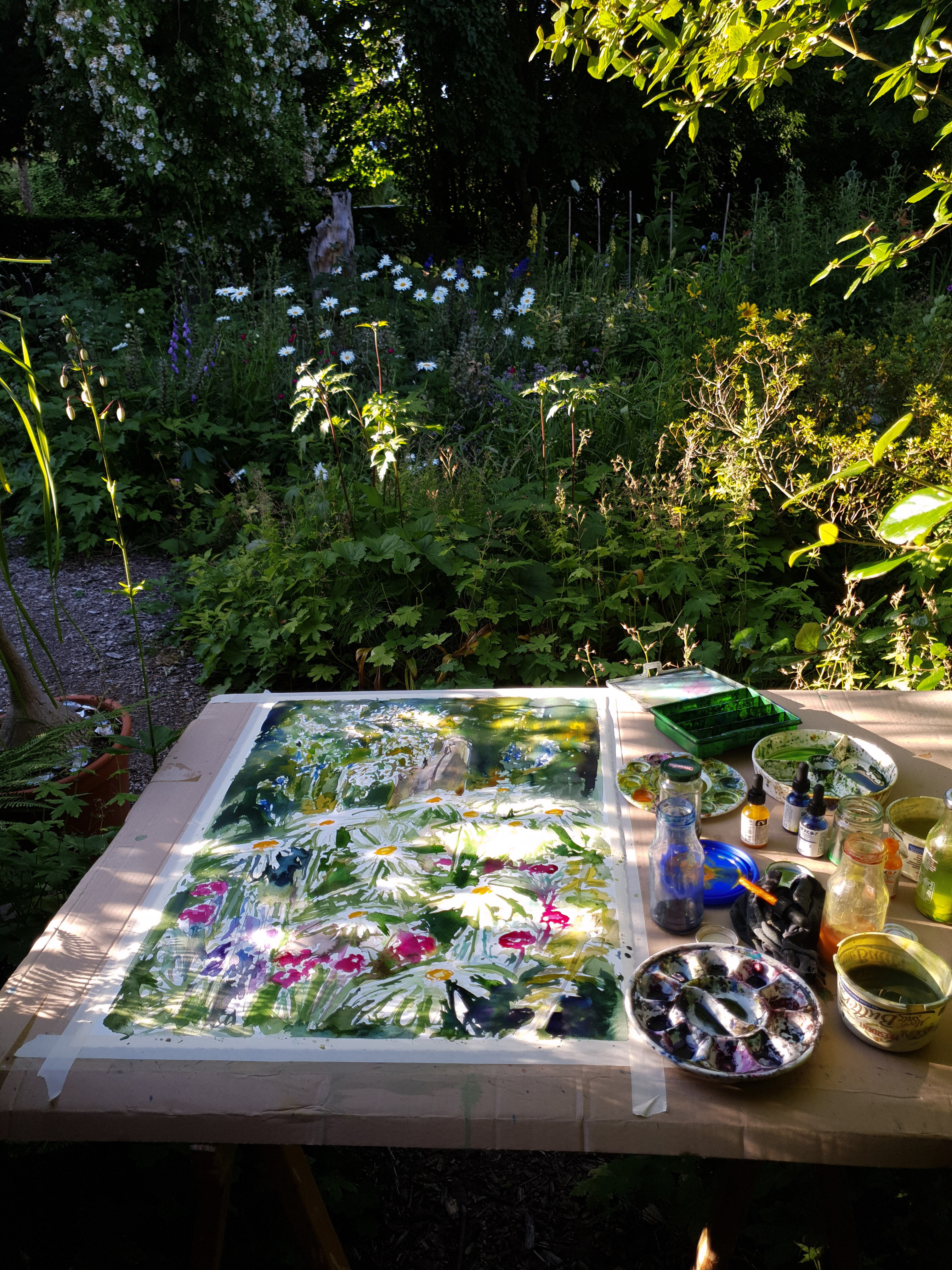 Picture "July garden" (2022)