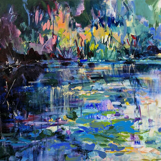 Bild "Cheelful pond" (2025)