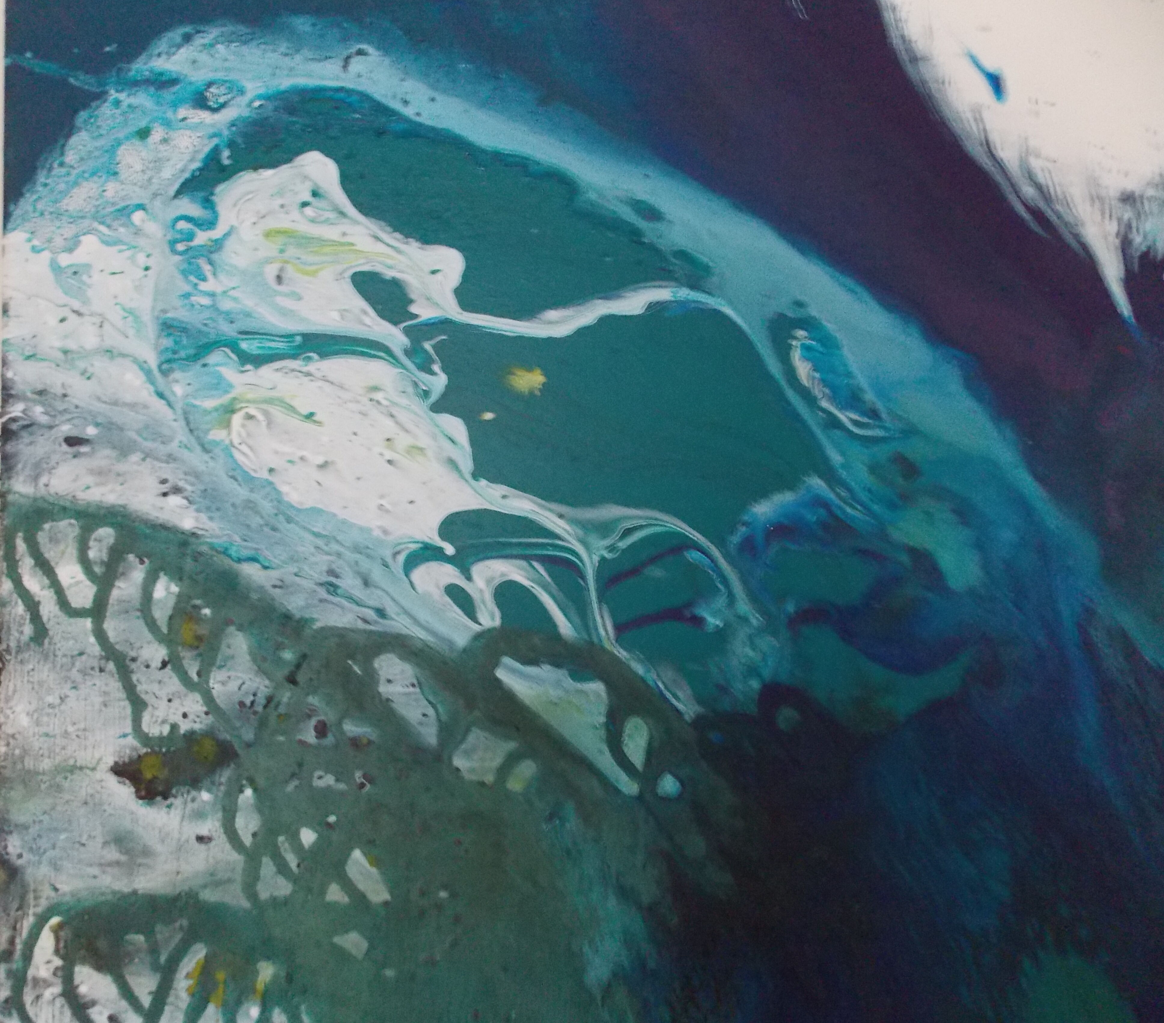 Bild "blue detection 1 - diptychon" (2022)