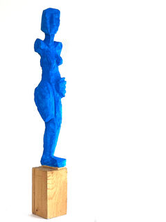 Skulptur "Blaue Aphrodite" (2025)