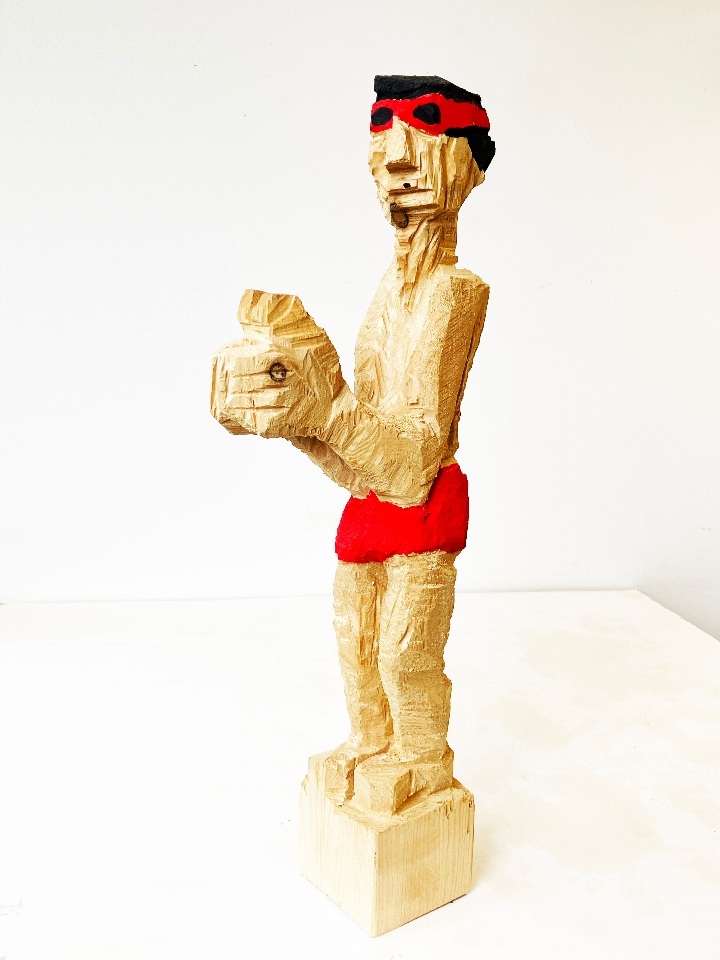 Sculpture "Man about to jump" (2022)