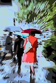 Bild "Roter Regenfleck" (2025)
