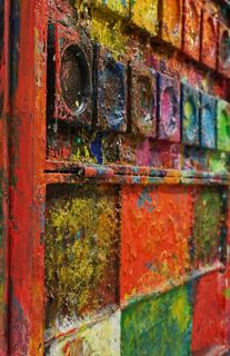 Picture "Bullfighting - abstract, colorful painting" (2012)