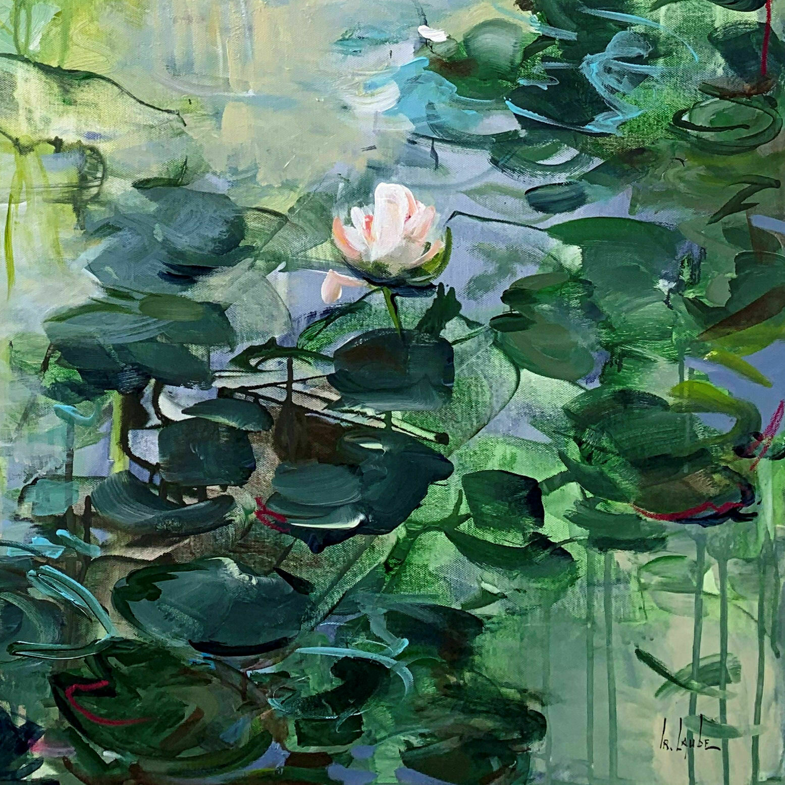 Bild "At the green pond" (2023)