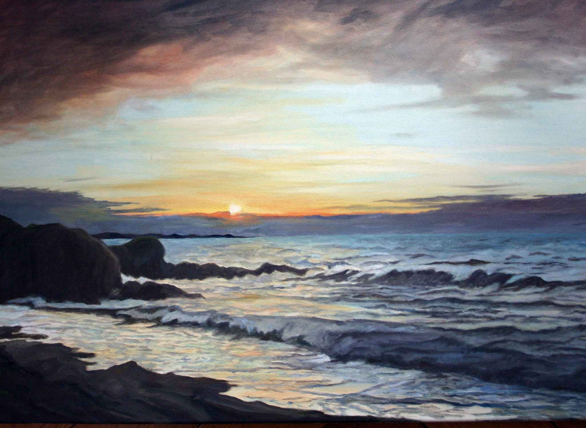 Bild "Sunset at GimsØy /Lofoten Norwegen" (2009)