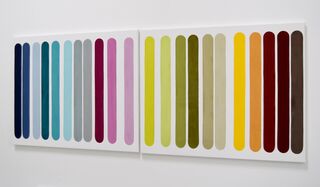 Bild "Barcode #5 (Diptychon)" (2024)