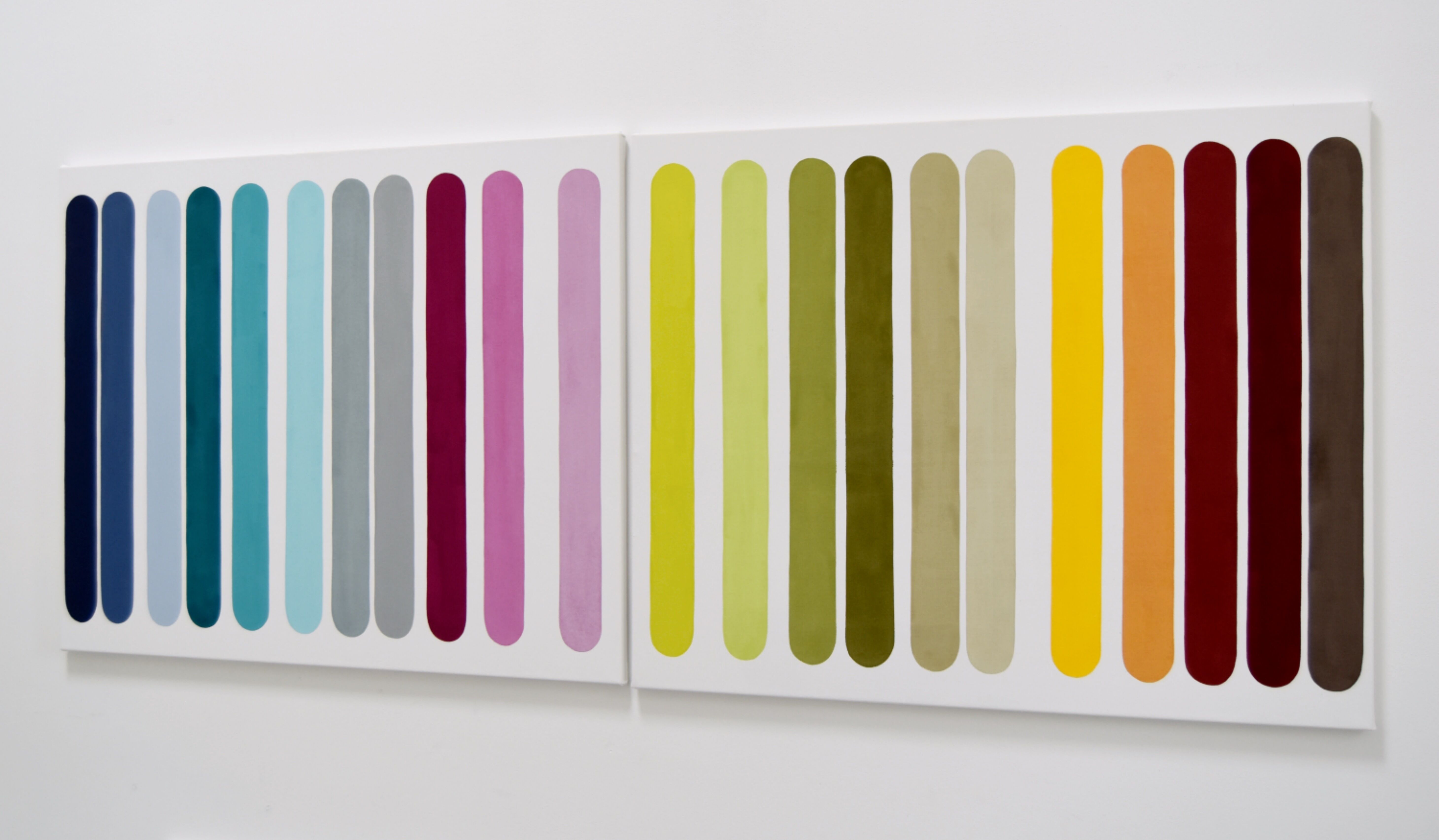 Bild "Barcode #5 (Diptychon)" (2024)