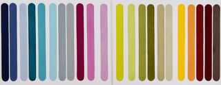 Bild "Barcode #5 (Diptychon)" (2024)
