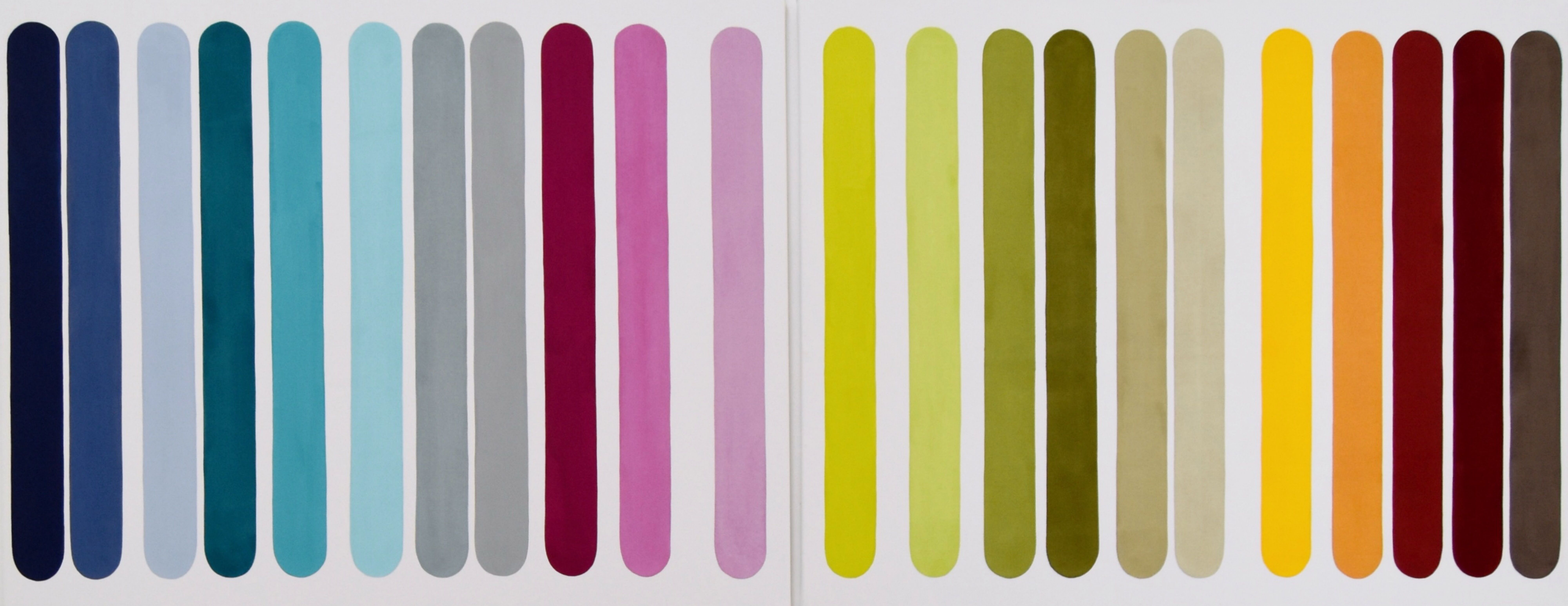 Bild "Barcode #5 (Diptychon)" (2024)