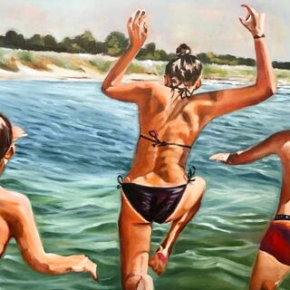 Bild "Sprung ins Wasser" (2022)