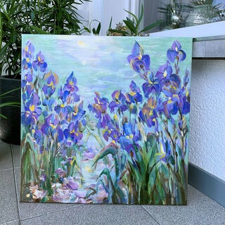 Picture "Blue irises III" (2023)