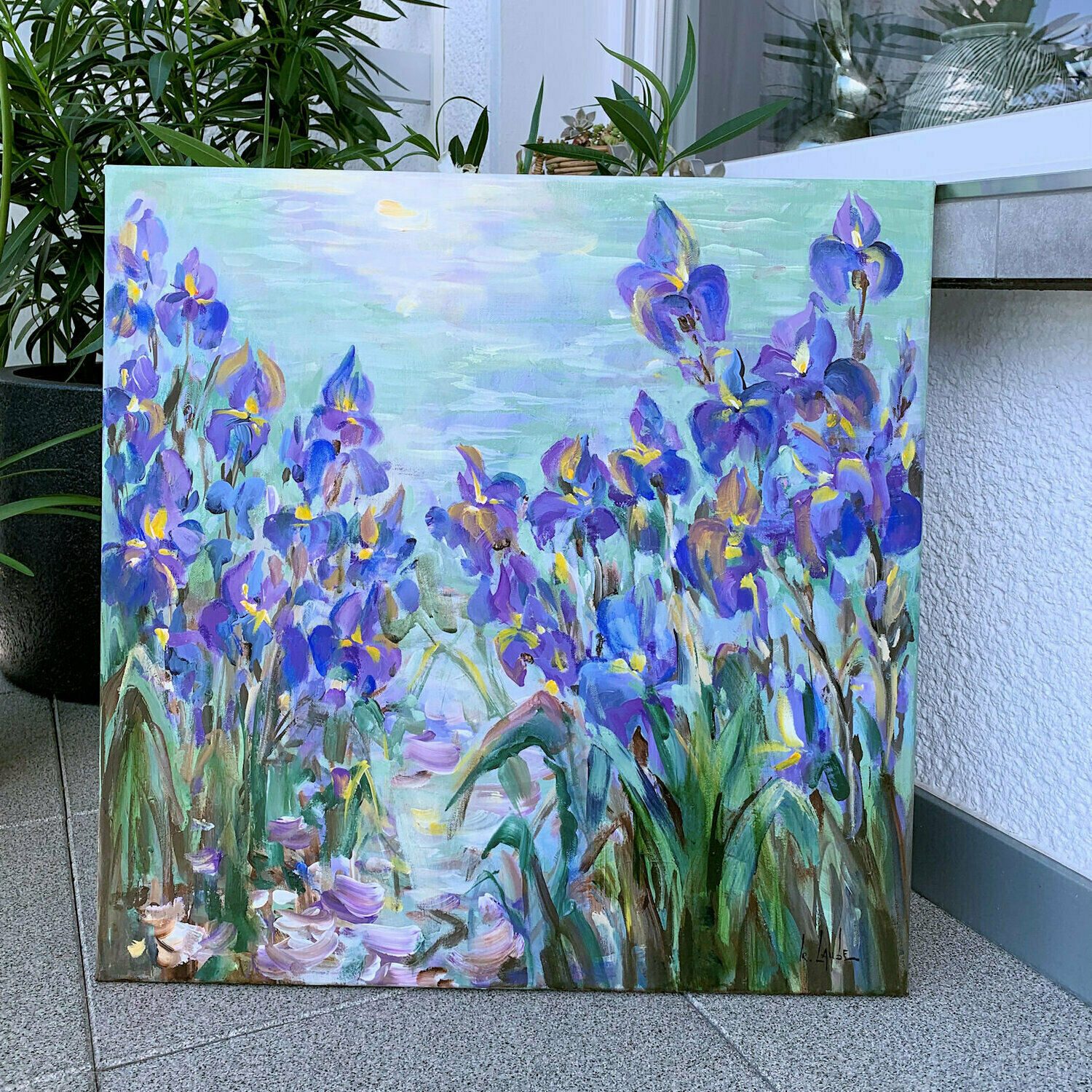 Bild "Blue irises III" (2023)