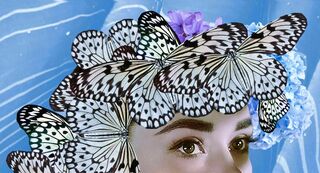 Bild "Audrey & Schmetterlinge" (2022)