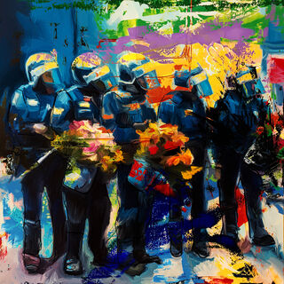 Picture "Flower police" (2023)