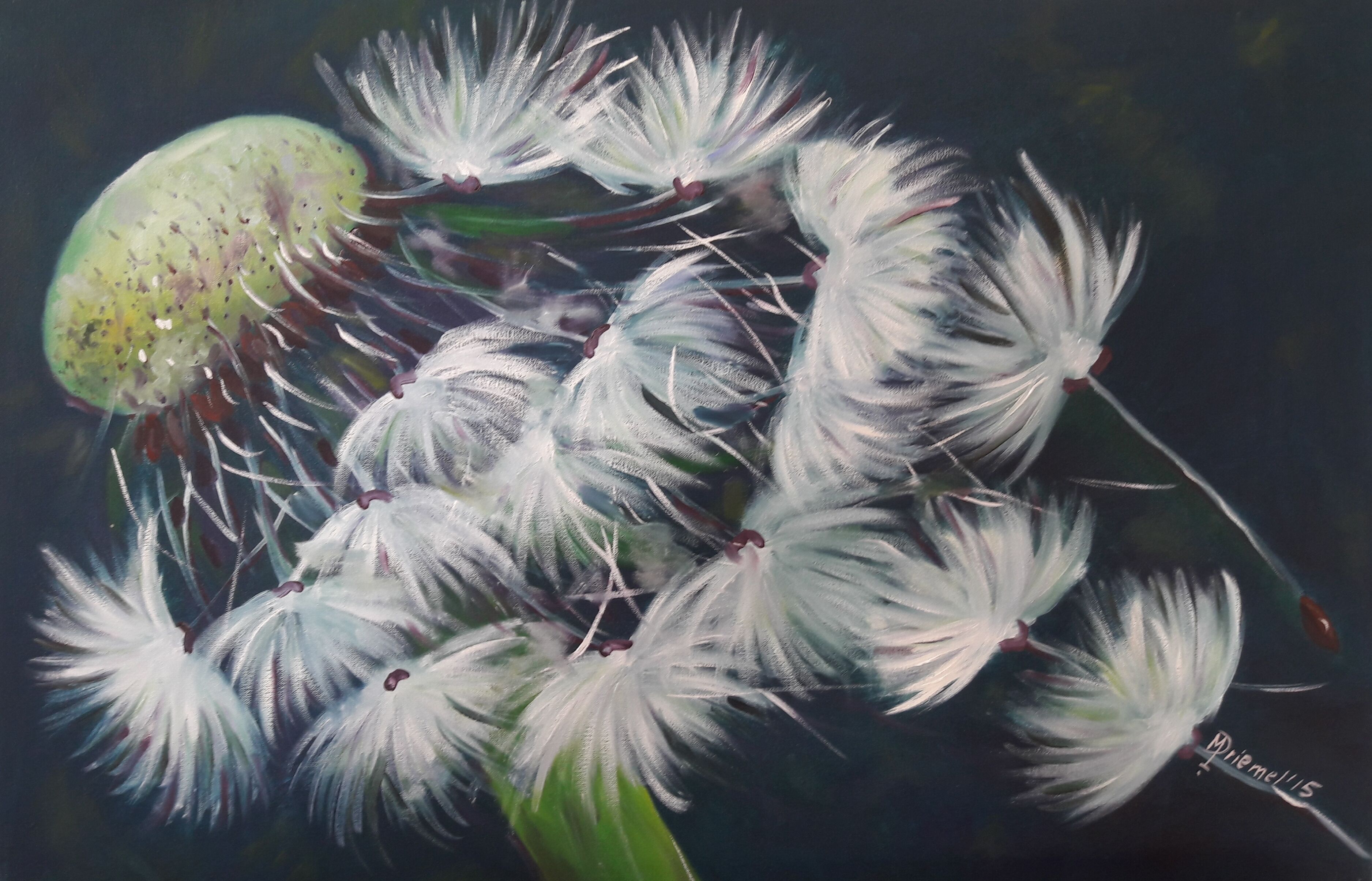 Picture "Dandelion in the wind" (2015)