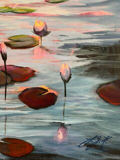 Picture "Water Lilies Land 1" (2025)