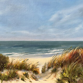Picture "North Sea dunes & sea (#230919)" (2023)