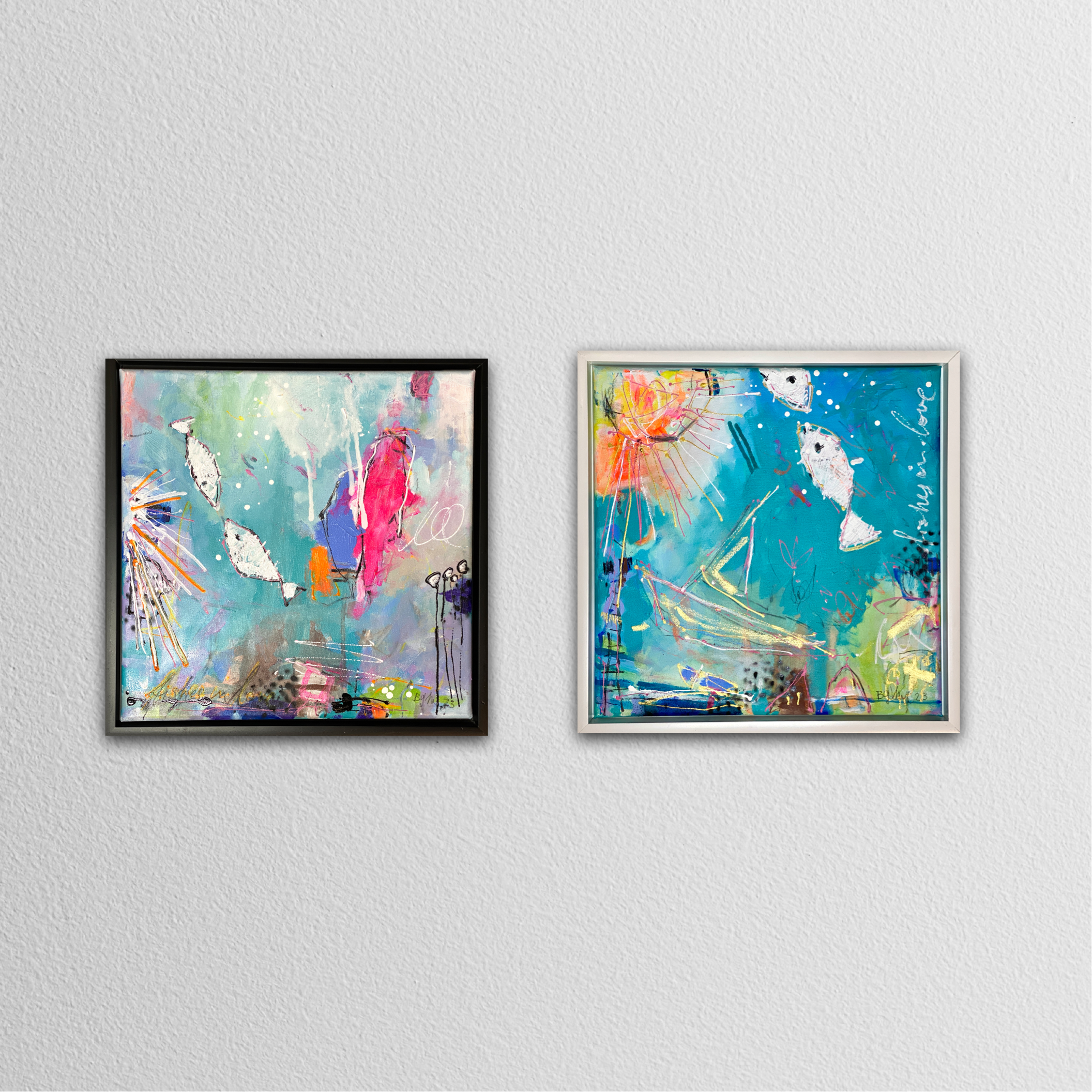 Picture "Fishes In Love No.5 (framed)" (2023)