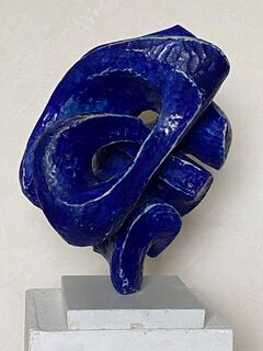 Sculpture "The blue ear" (2024)