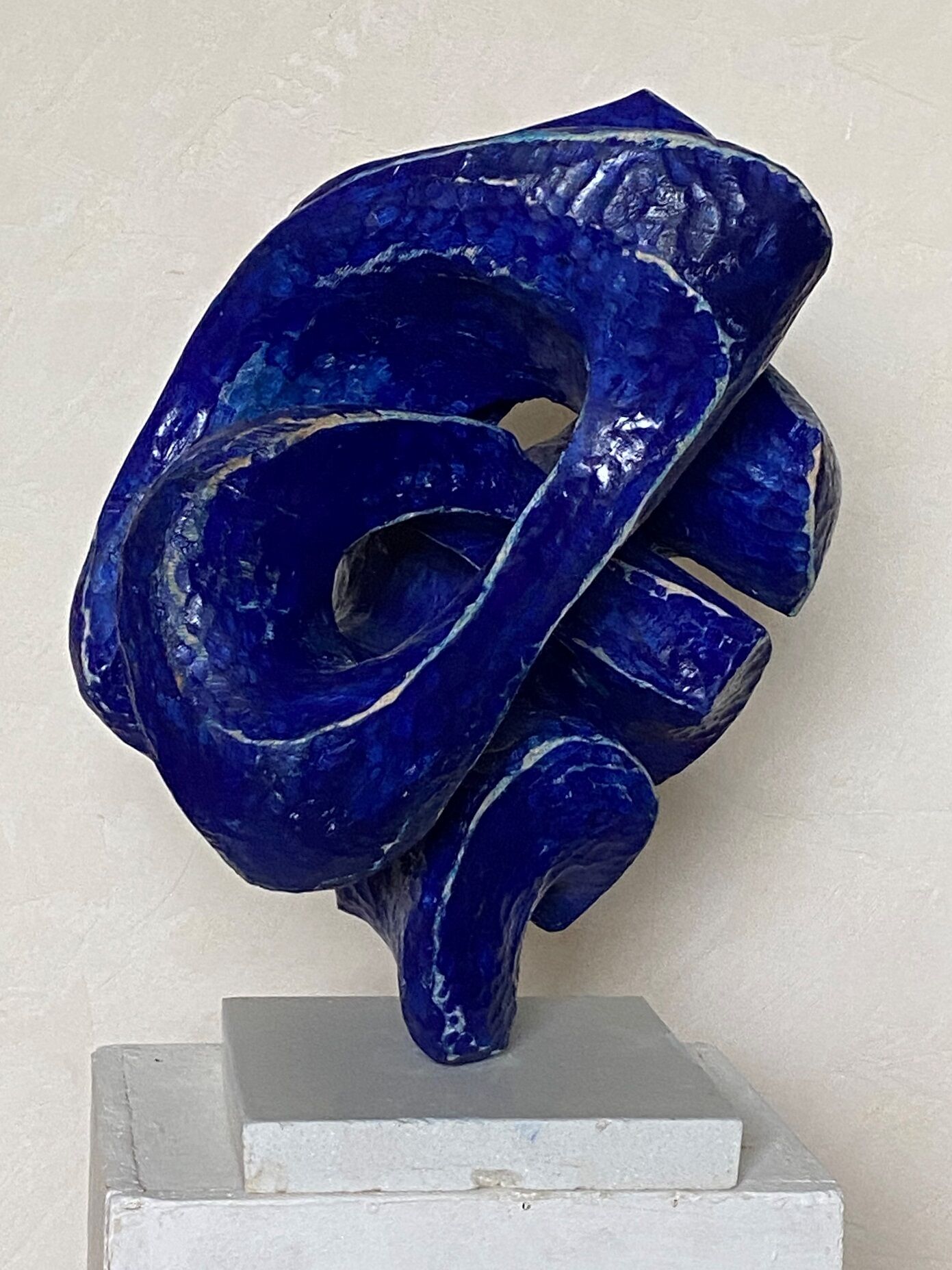Sculpture "The blue ear" (2024)