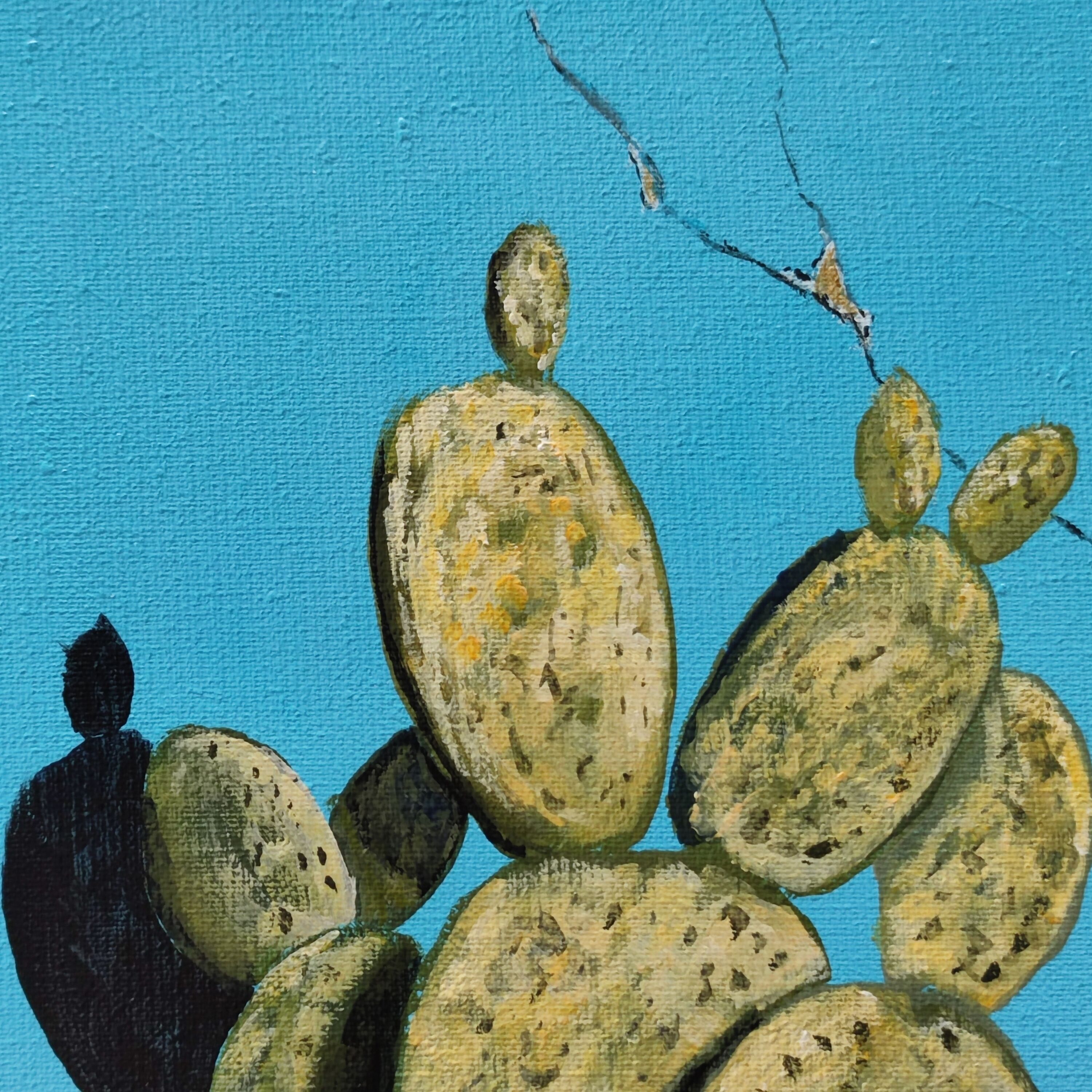 Picture "cactus with turquoise wall" (2009)