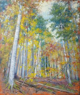 Picture "In autumn forest" (2021)