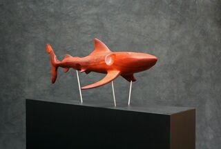 Skulptur "Der Blauhai" (2017)