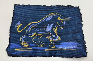 Picture "Bull in gold" (2025)