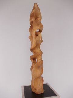 Sculpture "Conversation with the birch tree" (2017)