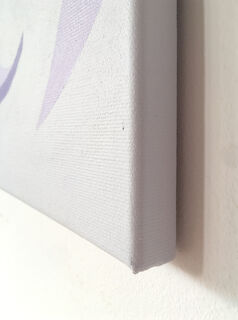 Picture "Snowdrop in Lavender on light Gray" (2025)