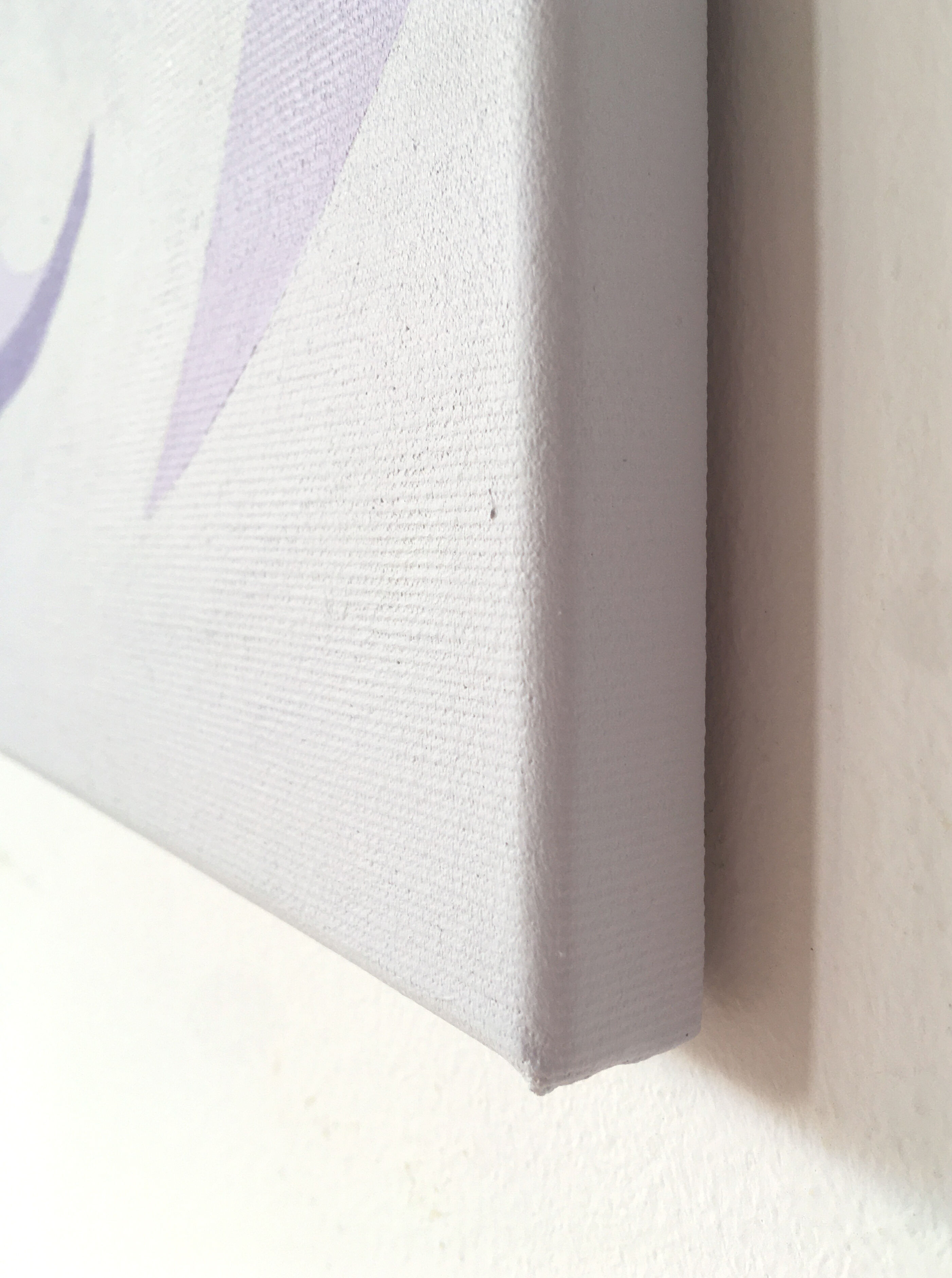 Picture "Snowdrop in Lavender on light Gray" (2025)