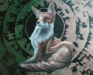 Picture "Red fox relaxation" (2023)