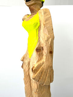 Sculpture "Snorkeler, NEON yellow" (2025)