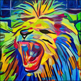 Picture "WILD LION" (2022)