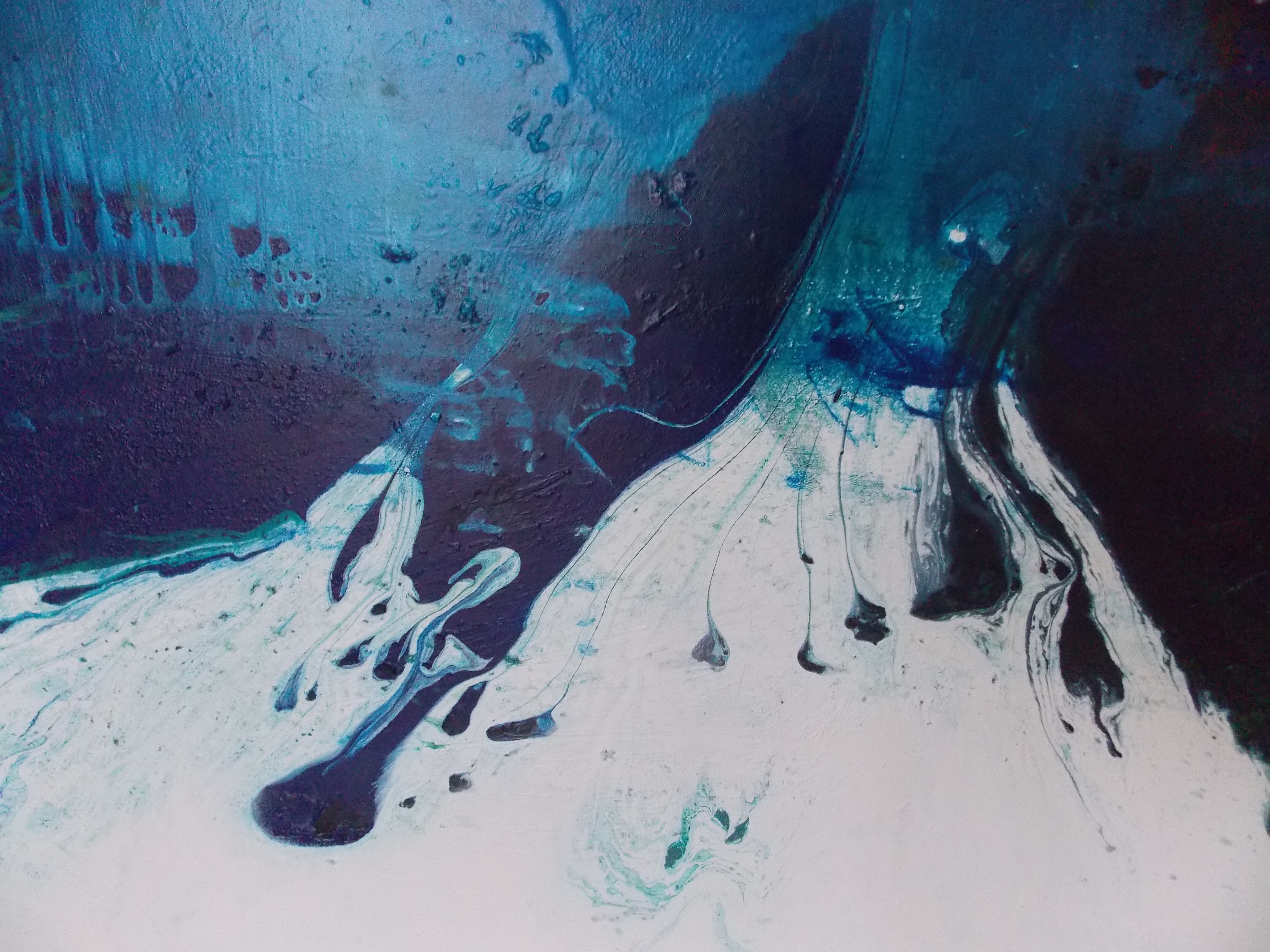 Bild "blue detection 1 - diptychon" (2022)