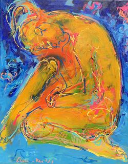 Bild "Frau in gelb" (2022)