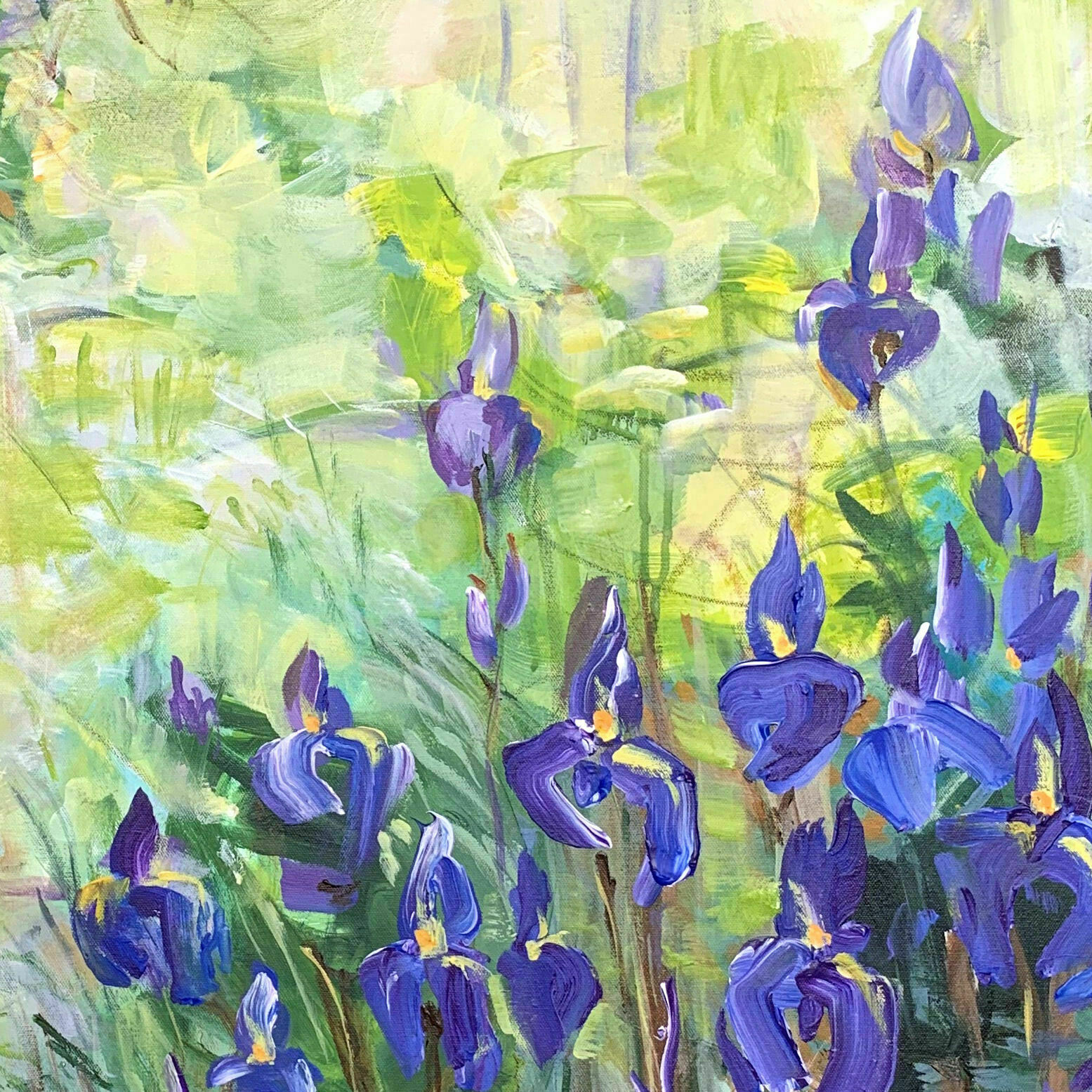 Bild "Blue irises" (2023)