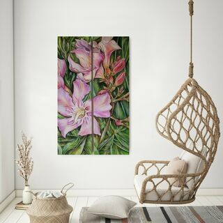Bild "Oleander II Diptychon" (2023)