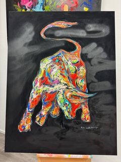 Picture "Bull on black" (2025)