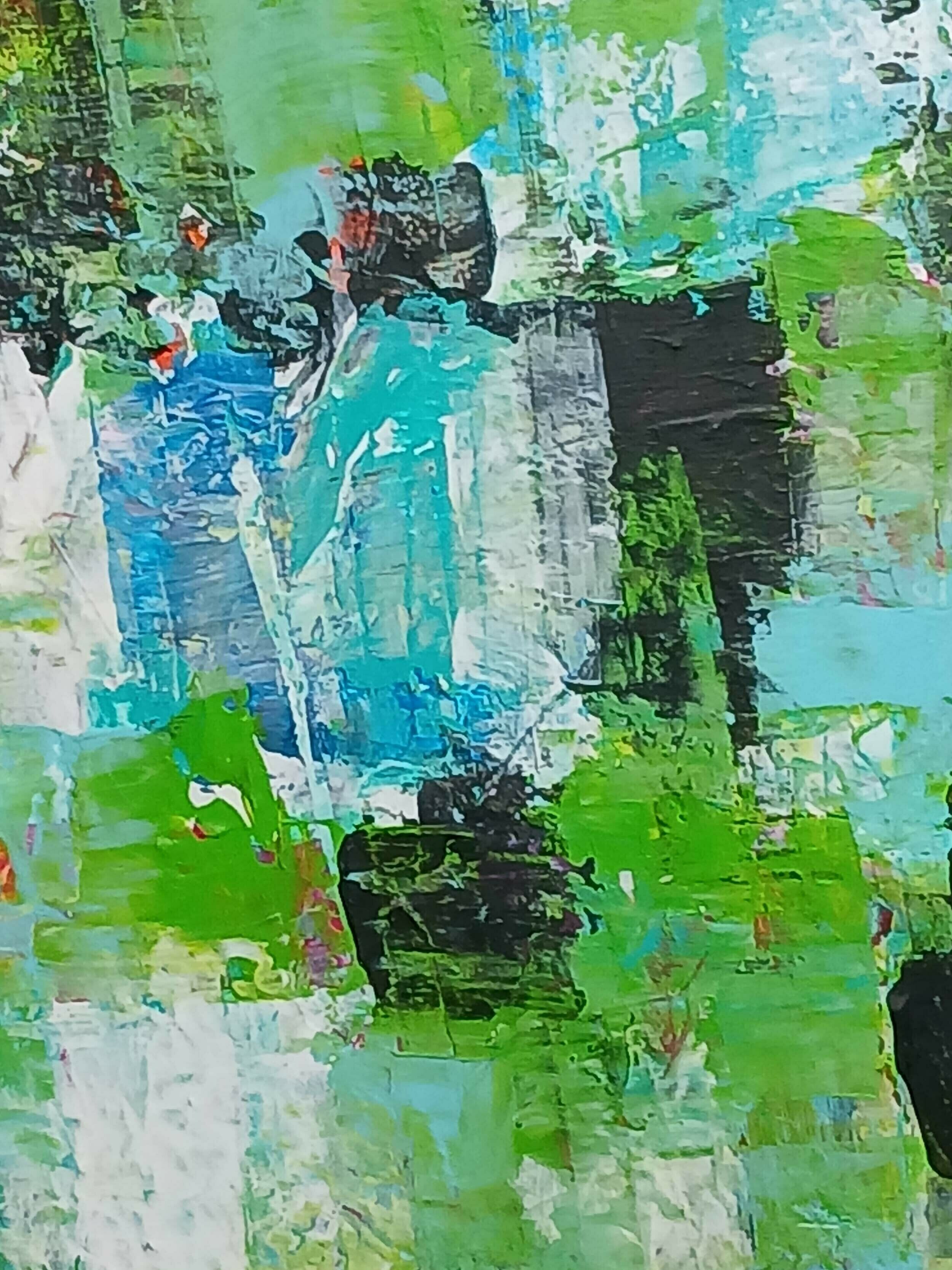 Picture "Color harmony in green and blue" (2025)