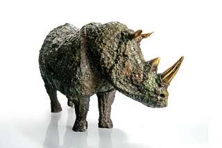 Skulptur "Skulptur "Rhino" (2021), Bronze" (2021)