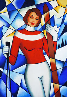 Picture "Winter melody", 100x70cm" (2023)
