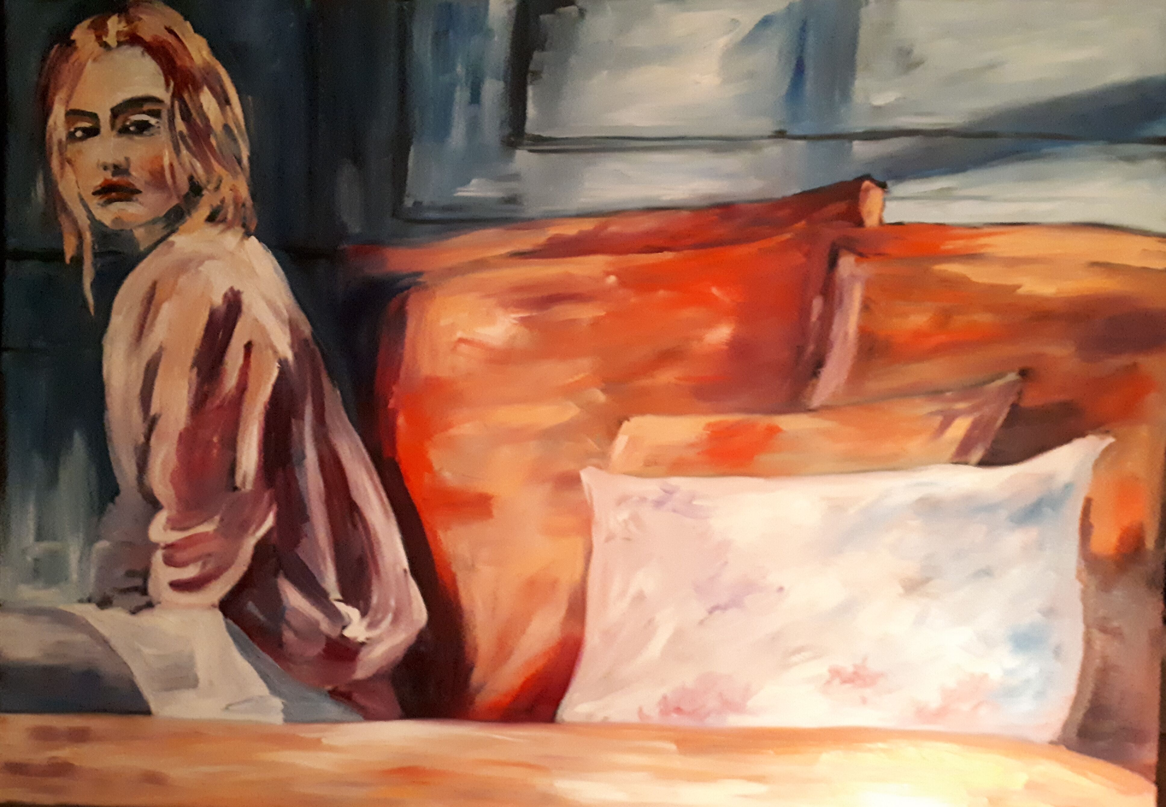 Picture "Woman on the bed" (2018)