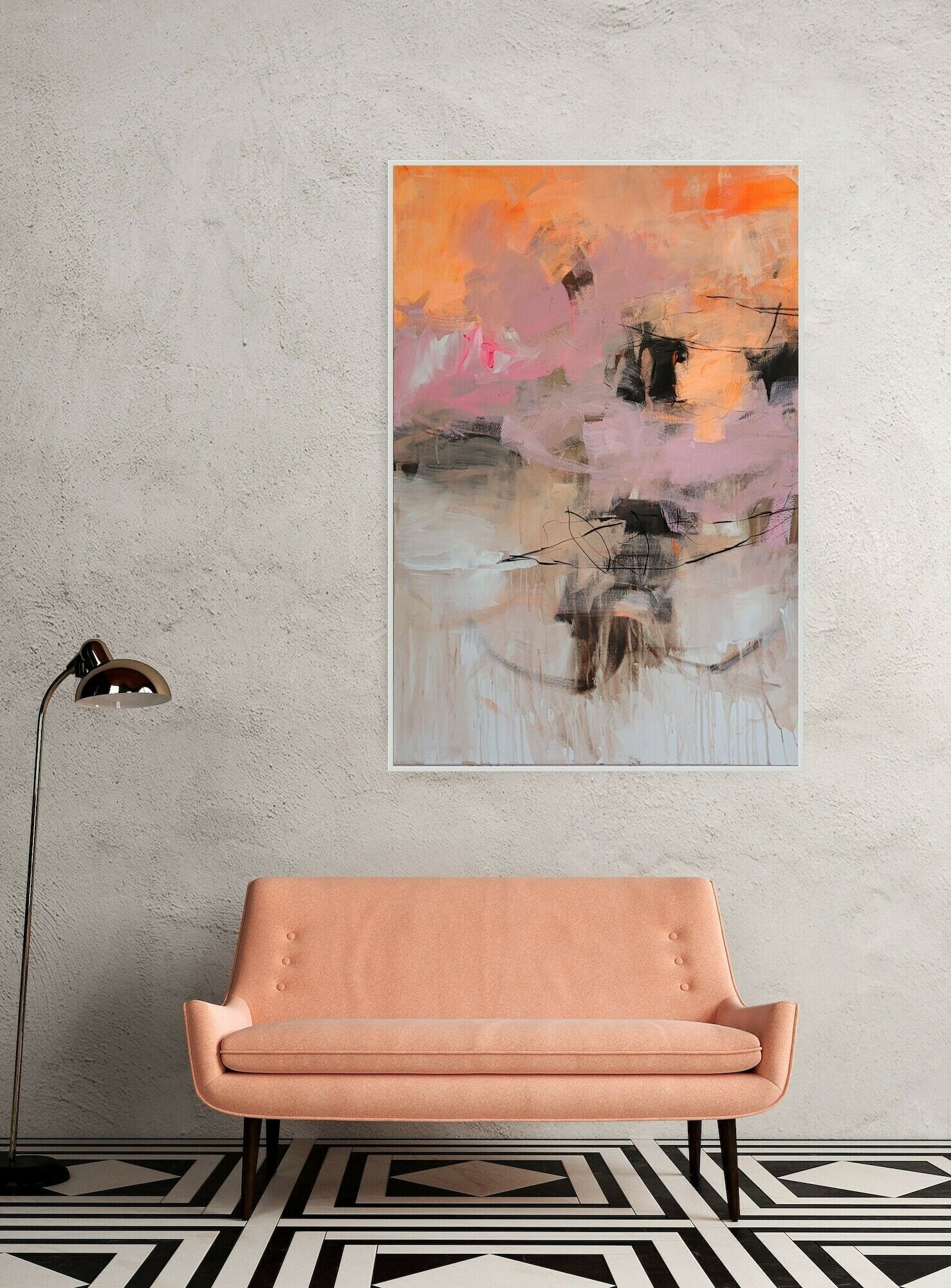 Bild "Pink and orange bliss I" (2023)