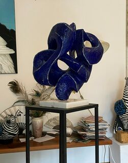 Sculpture "The blue ear" (2024)