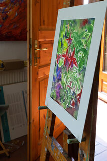 Picture "Fuchsias and cranesbill" (2021)