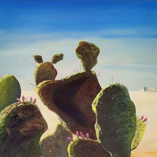 Picture "cacti under a blue sky" (2024)