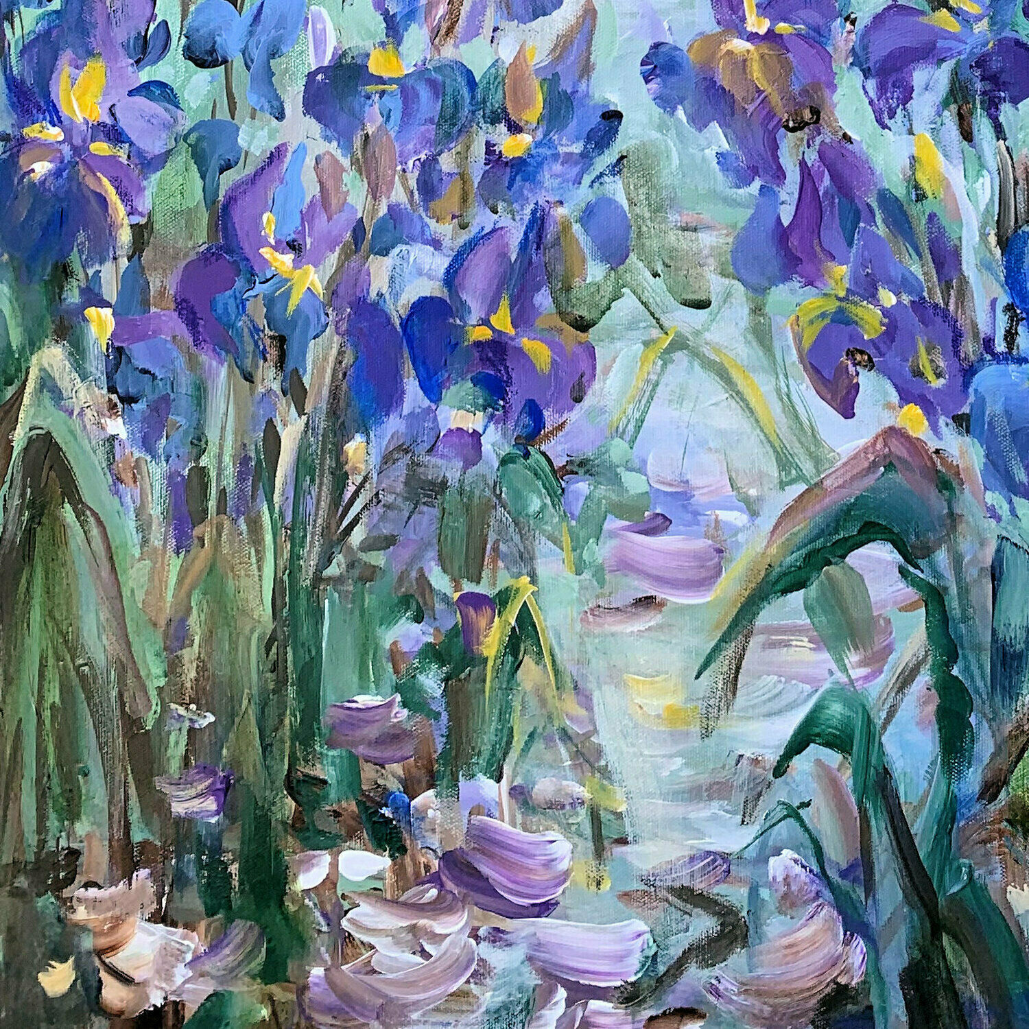 Bild "Blue irises III" (2023)